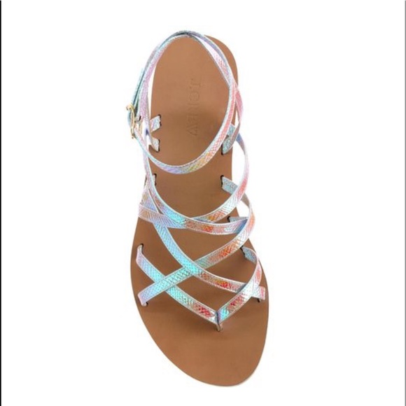 J CREW - Women's Clara Iridescent Sandals - Gently used - Sized 7 1/2 - Picture 9 of 9